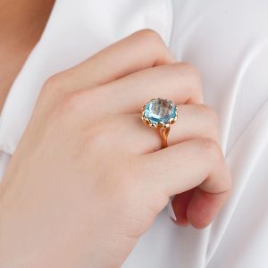 Renkli Taşlı Altın Yüzük ve Kolye Modelleri