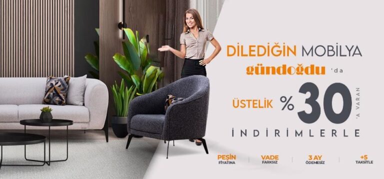 Kadınların Hoşuna Gidecek Mobilyalar Gündoğdu Mobilya’da!